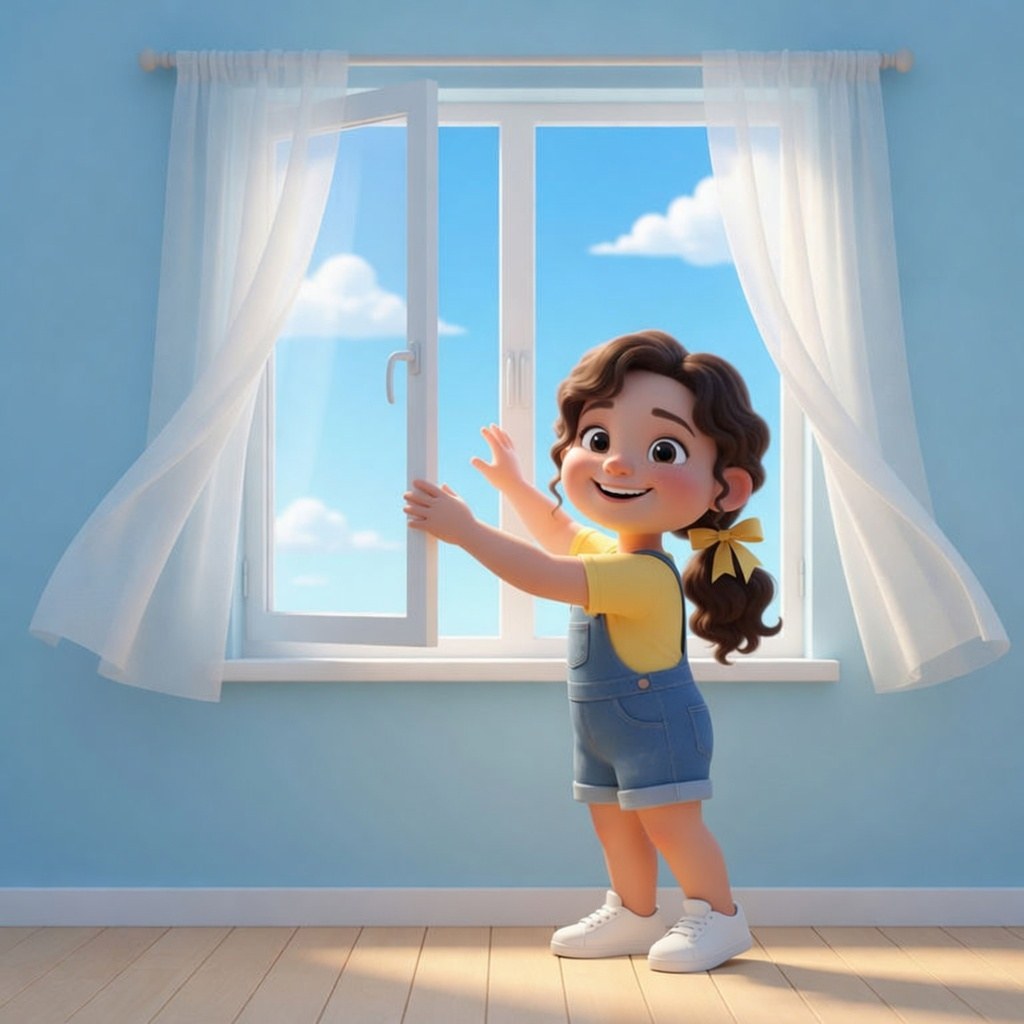 Abro la ventana. — Відчиняю вікно.