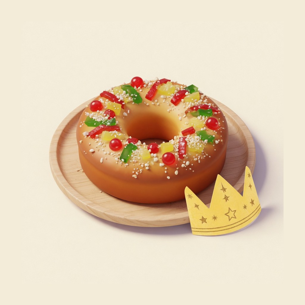roscón de Reyes — пирог-бублик ко Дню волхвов