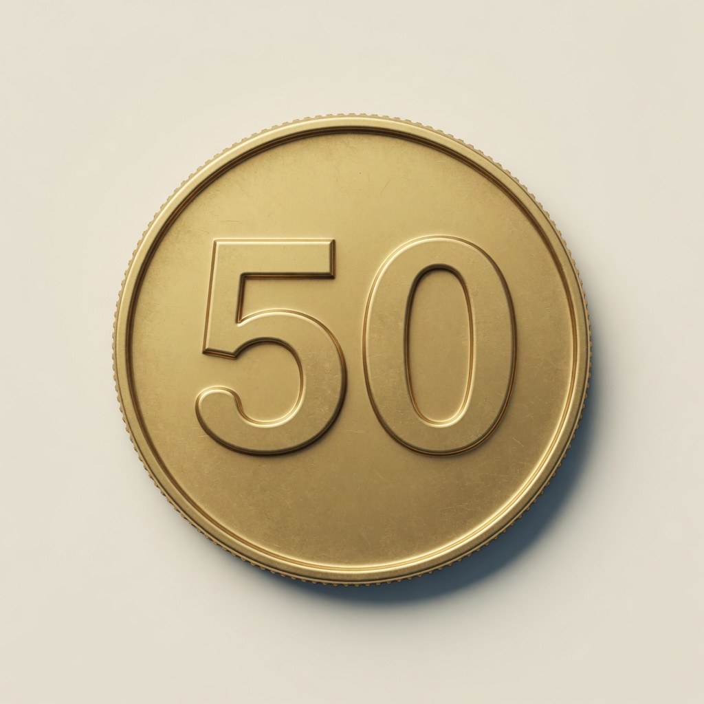 cincuenta céntimos — 50 центів
