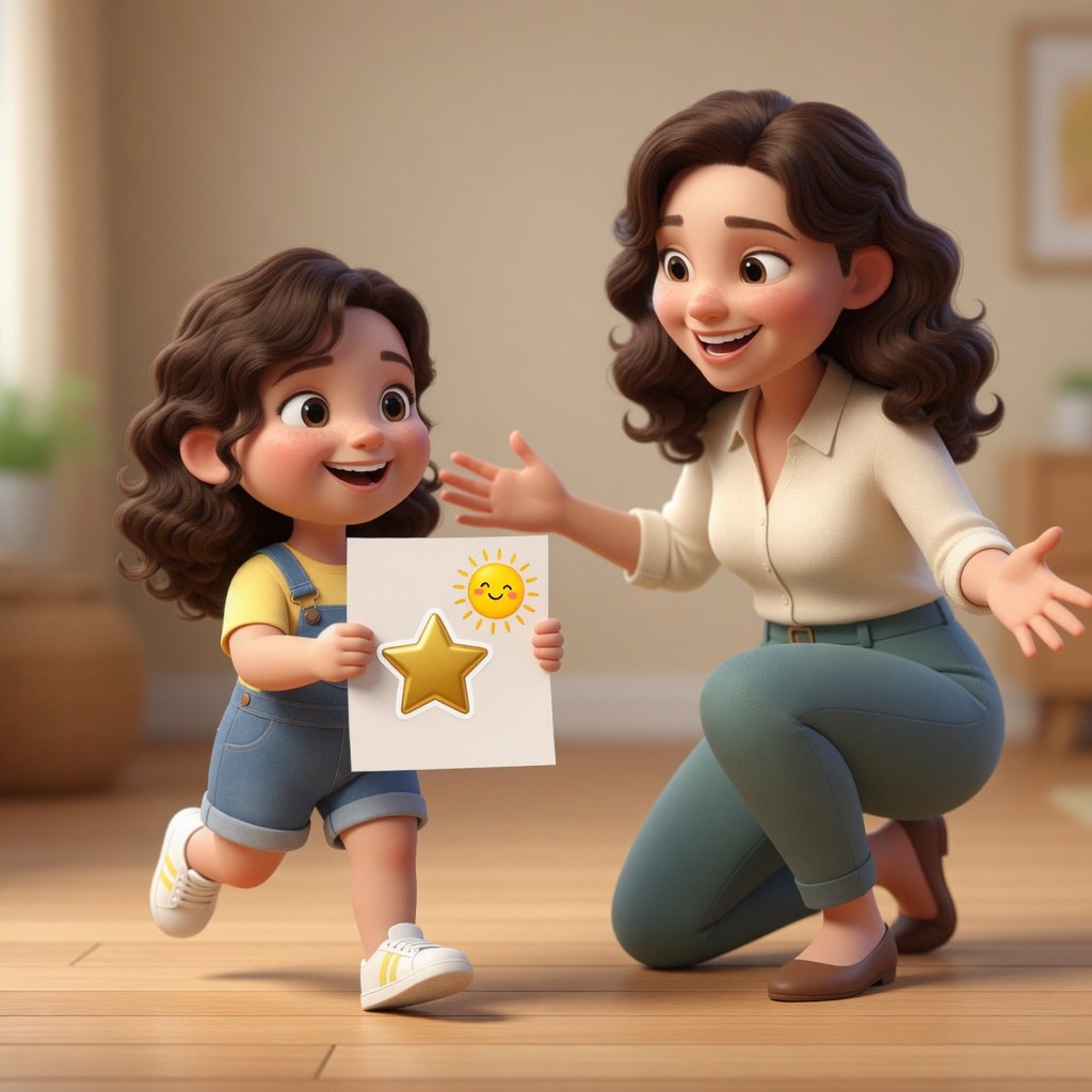 ¡Mamá, mamá! ¡He sacado un diez! — Мамо, мамо! Я отримала десятку!