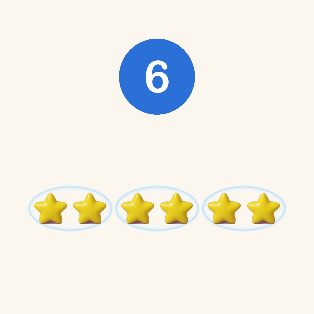 el seis es par — 6 — парне