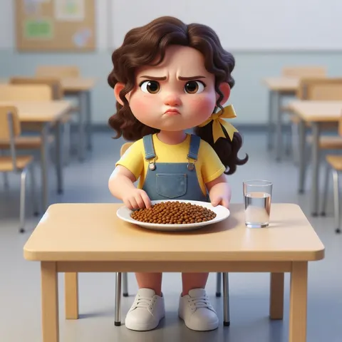 ¡Puaj! No quiero lentejas… — Фу! Не хочу сочевиці…